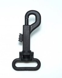 Picture of bolt carabiner made of PA, rotatable, for 40mm wide webbing - up to 40kg loadable - 10 pieces