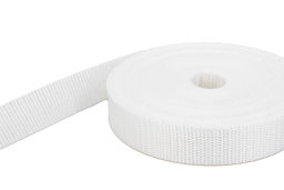 Picture of 50m PP webbing - 10mm width - 1,4mm thick - white (UV)