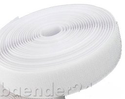 Picture of 25m Hakenband - 40mm breit - Farbe: weiß - zum Aufnähen