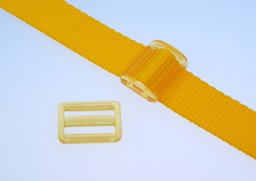 Picture of 40mm strap adjuster - yellow transparent - 5 pieces