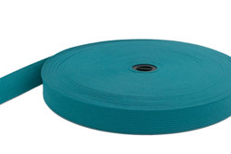 Picture of 20mm breites Gummiband aus Polyester - 25m Rolle - aquamarin