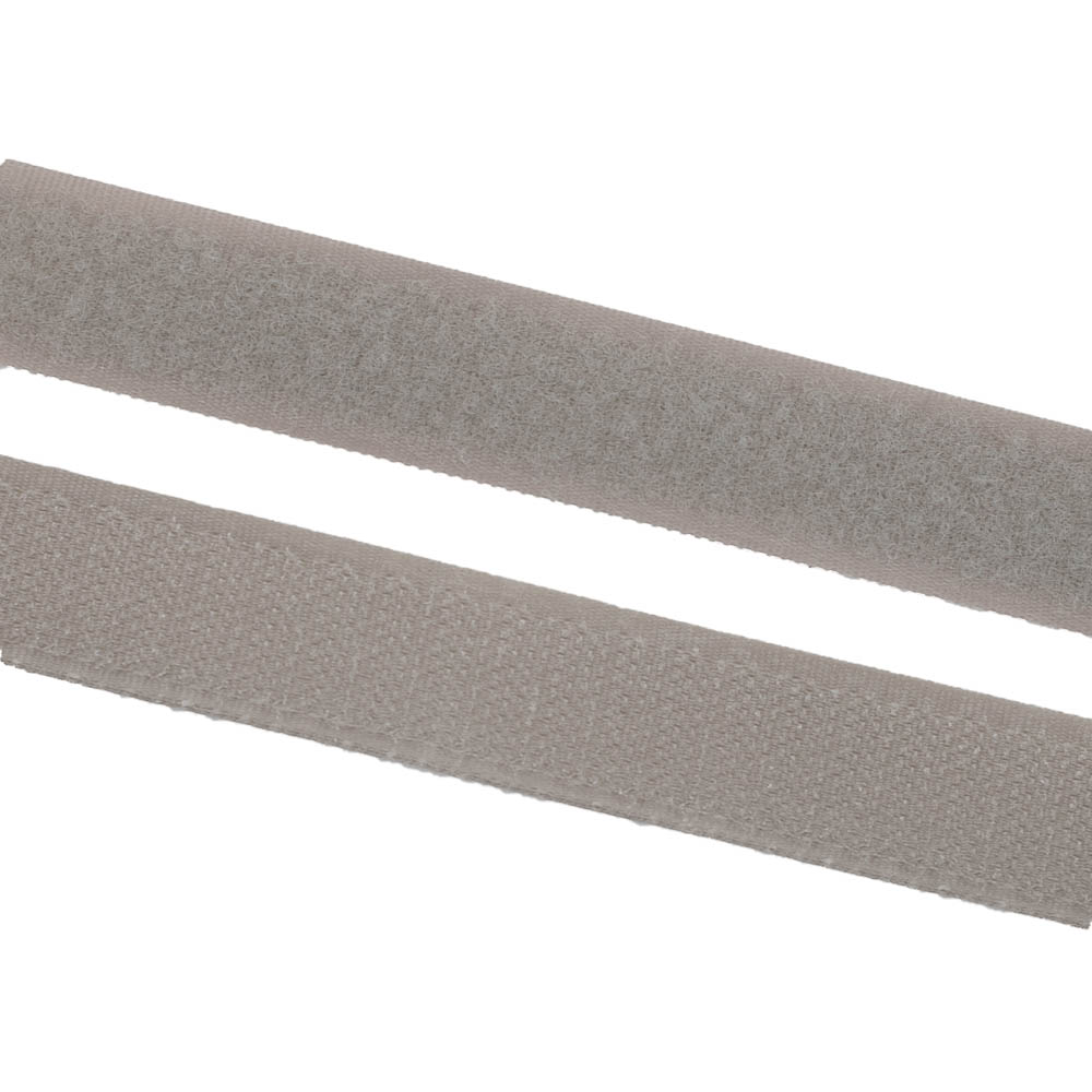 Picture of 25m Velcro tape (loop & hook) - 20mm wide - colour: sand grey - for sewing