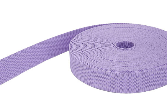 Picture of 10m PP webbing - 25mm wide - 1,4mm thick - syringa (UV)