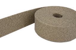 Picture of 5m belt strap / bags webbing - colour: beige melange - 40mm wide