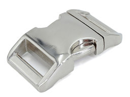 Picture of Steckschließer - gebogen - aus Alu für 25mm breites Gurtband - 1 Stück