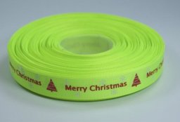Picture of Bedrucktes Band aus Polyester, 16mm breit, Merry Christmas