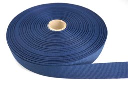 Picture of 50m Rolle Ripsband / Einfassband aus Polyester - 20mm breit - dunkelblau