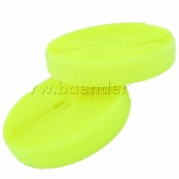Picture of 25m Velcro tape (loop & hook), 20mm wide, color: neon yellow - for sewing on