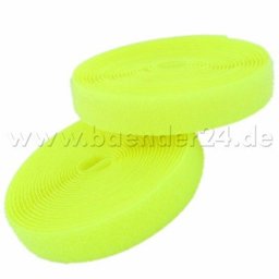 Show details for 4m Velcro (Velcro & Hook) 20mm wide, color: neon yellow - for sewing Picture of 4m Velcro (Velcro & Hook) 20mm wide, color: neon yellow - for sewing