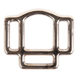 Show details for head collar ring made of malleable cast iron with 3 loops for 25mm wide webbing - 1 piece Picture of head collar ring made of malleable cast iron with 3 loops for 25mm wide webbing - 1 piece