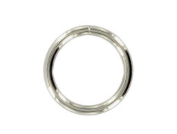 Picture of 40mm o-ring (inner measurement) - 6mm thick - welded made of steel - nickel-plated - 10 pieces