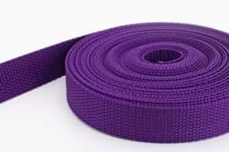 Show details for 50m PP webbing - 25mm width - 1,2mm thick - purple (UV) Picture of 50m PP webbing - 25mm width - 1,2mm thick - purple (UV)