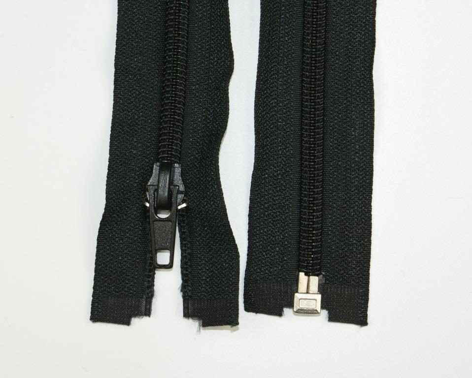 Picture of zipper separable - 25cm long - colour: black - 10 pieces