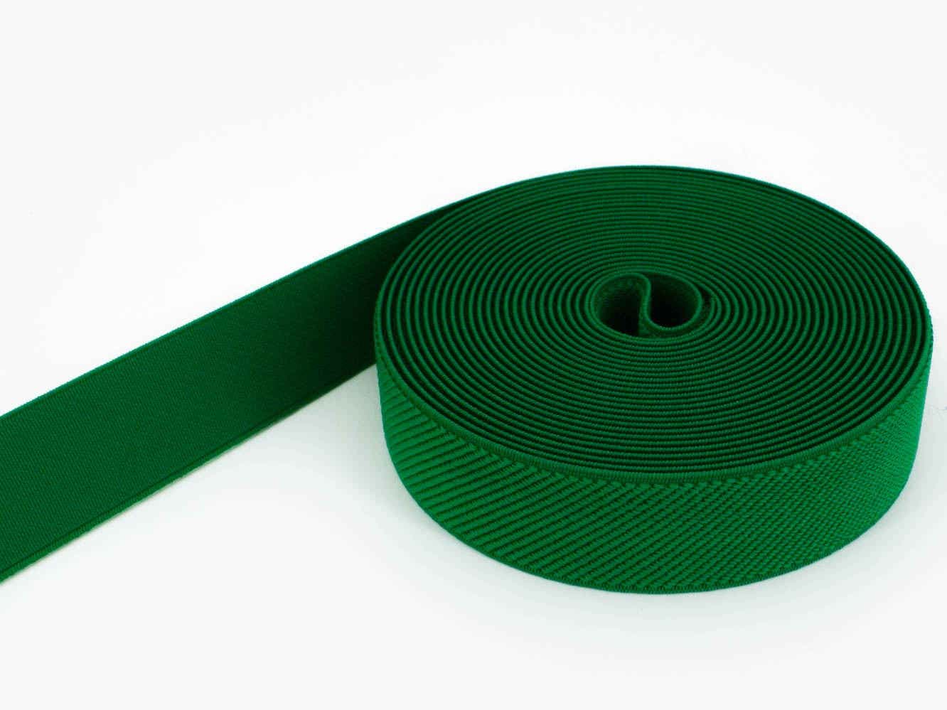 Picture of 1m roll elastic webbing - colour: green - 25mm wide