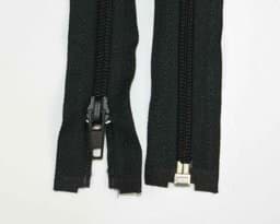 Picture of zipper separable - 80cm long - colour: black - 10 pieces