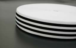 Show details for elastic webbing striped - 40mm wide - color: white / black - 3m roll Picture of elastic webbing striped - 40mm wide - color: white / black - 3m roll