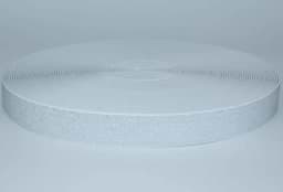 Show details for elastic webbing with glitter - colour: white - 25mm wide - 3m length Picture of elastic webbing with glitter - colour: white - 25mm wide - 3m length