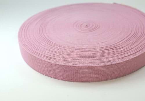 Picture of 25mm breites Gummiband aus Polyester - 25m Rolle - rosa