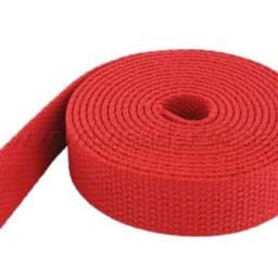 Show details for 1m Baumwollgurtband - 2,6mm dick - 28mm breit - Farbe: rot *ABVERKAUF* Picture of 1m Baumwollgurtband - 2,6mm dick - 28mm breit - Farbe: rot *ABVERKAUF*