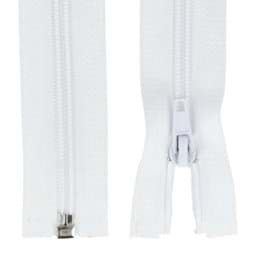 Picture of zipper separable - 40cm long - color: white - 10 pieces