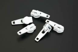 Picture of slider for 3mm YKK zippers, color: white 501 - 5 pieces