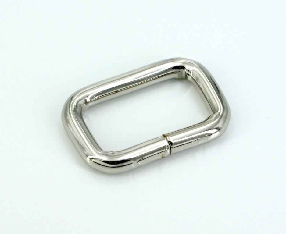 Picture of square ring - steel nickel-plated - 28 x 15 x 5mm - 10 pieces