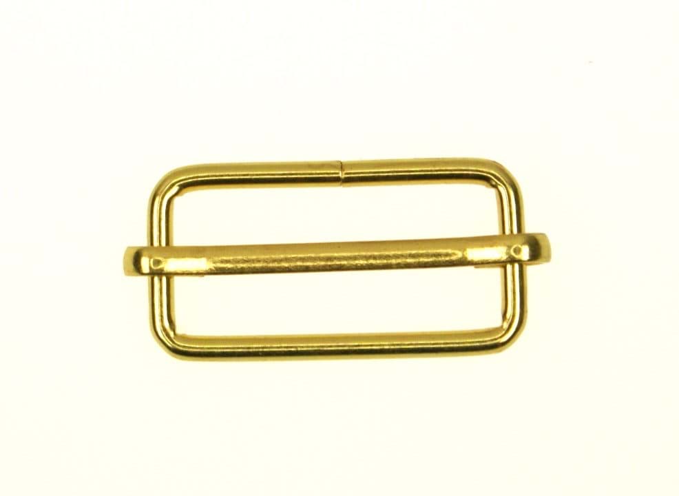 Picture of regulator made of steel, brass-colored - for 30mm wide webbing - 1 piece