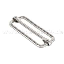 Picture of Regulator / slide-buckle made of steel - 40x16x3mm - for 40mm webbing - 50 pieces