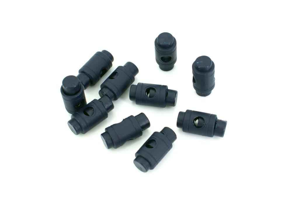 Picture of cord stopper - cylindrical form - 1 hole - colour: dark blue - up to 5mm - 10 pieces