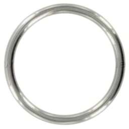 Show details for 40mm o-ring (inner measurement) made of V4A stainless steel, welded - 1 piece Picture of 40mm o-ring (inner measurement) made of V4A stainless steel, welded - 1 piece