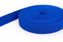 Show details for 10m PP webbing - 30mm width - 1,8mm thick - royal blue (UV) Picture of 10m PP webbing - 30mm width - 1,8mm thick - royal blue (UV)