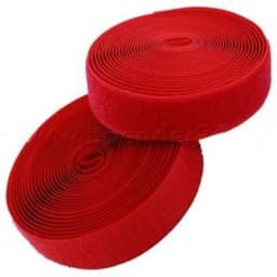 Show details for 25m Velcro tape, 30mm wide, color: red, 30mm wide, 25m roll Picture of 25m Velcro tape, 30mm wide, color: red, 30mm wide, 25m roll
