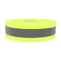 Show details for 50m reflective ribbon 50mm wide - neon yellow - for sewing on Picture of 50m reflective ribbon 50mm wide - neon yellow - for sewing on
