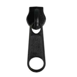 Show details for Slider for slide fastener with 8mm rail, color: black - 10 pieces Picture of Slider for slide fastener with 8mm rail, color: black - 10 pieces