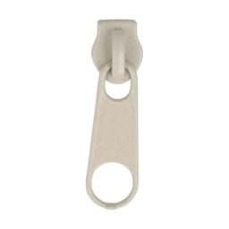 Show details for Slider for slide fastener with 5mm rail, color: natur - 10 pieces Picture of Slider for slide fastener with 5mm rail, color: natur - 10 pieces