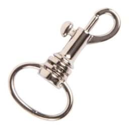 Show details for metal snap hook - 3,8cm long - for 15mm webbing - 1 piece Picture of metal snap hook - 3,8cm long - for 15mm webbing - 1 piece