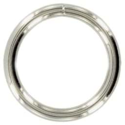 Show details for 25mm o-ring (inner measurement)  - 4mm thick - welded made of steel - nickel-plated - 50 pieces Picture of 25mm o-ring (inner measurement)  - 4mm thick - welded made of steel - nickel-plated - 50 pieces
