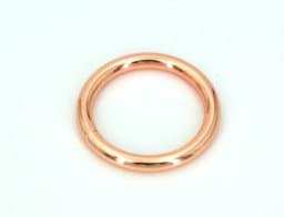 Show details for 16mm toroidal ring welded made of steel - rose gold - 1 piece Picture of 16mm toroidal ring welded made of steel - rose gold - 1 piece