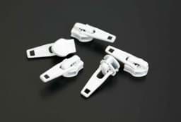 Show details for slider for 5mm YKK zippers, color: white 501 - 5 pieces Picture of slider for 5mm YKK zippers, color: white 501 - 5 pieces