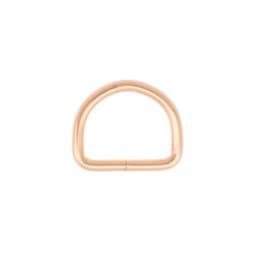 Show details for 25mm D-ring welded made of steel - rose gold - 50 pieces Picture of 25mm D-ring welded made of steel - rose gold - 50 pieces