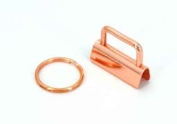 Show details for 30mm clamp lock for key fob - rose gold - 10 pieces Picture of 30mm clamp lock for key fob - rose gold - 10 pieces