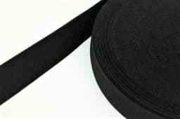 Show details for 50mm wide elastic webbing / elastic webbing for shoes - 1,3mm thick - 4m roll - colour: black Picture of 50mm wide elastic webbing / elastic webbing for shoes - 1,3mm thick - 4m roll - colour: black