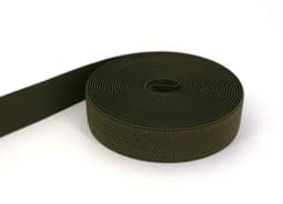 Show details for 5m elastic webbing - colour: khaki - 25mm wide Picture of 5m elastic webbing - colour: khaki - 25mm wide