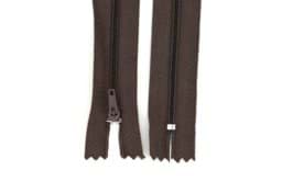 Show details for zipper - 50cm long - colour: dark brown - 10 pieces Picture of zipper - 50cm long - colour: dark brown - 10 pieces