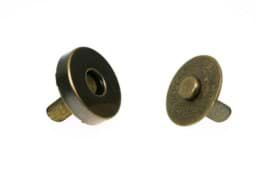Show details for magnetic lock / magnetic button - 14mm round - old brass - 10 pieces Picture of magnetic lock / magnetic button - 14mm round - old brass - 10 pieces