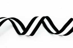 Show details for elastic webbing with stripes - 25mm wide - black - 3m Picture of elastic webbing with stripes - 25mm wide - black - 3m
