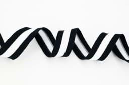Show details for elastic webbing with stripes - 25mm wide - dark blue - 3m Picture of elastic webbing with stripes - 25mm wide - dark blue - 3m