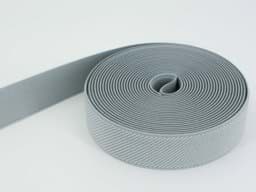 Show details for 5m roll elastic webbing - colour: grey - 25mm wide Picture of 5m roll elastic webbing - colour: grey - 25mm wide