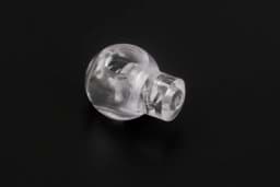 Show details for 18mm Kordelstopper mit 5mm Durchlass, Kugelform, transparent - 1 Loch - 10 Stück Picture of 18mm Kordelstopper mit 5mm Durchlass, Kugelform, transparent - 1 Loch - 10 Stück