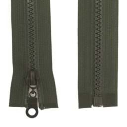 Show details for zipper for jackets separable - 50cm long - khaki - 10 pieces Picture of zipper for jackets separable - 50cm long - khaki - 10 pieces